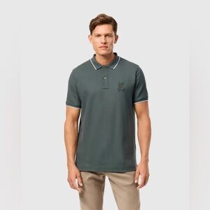 Psycho Bunny Forest Green Johnny Collar Polo Shirt